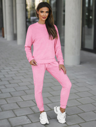 Chándal velour de mujer de rosa en polvo OZONEE O/8C1173/38