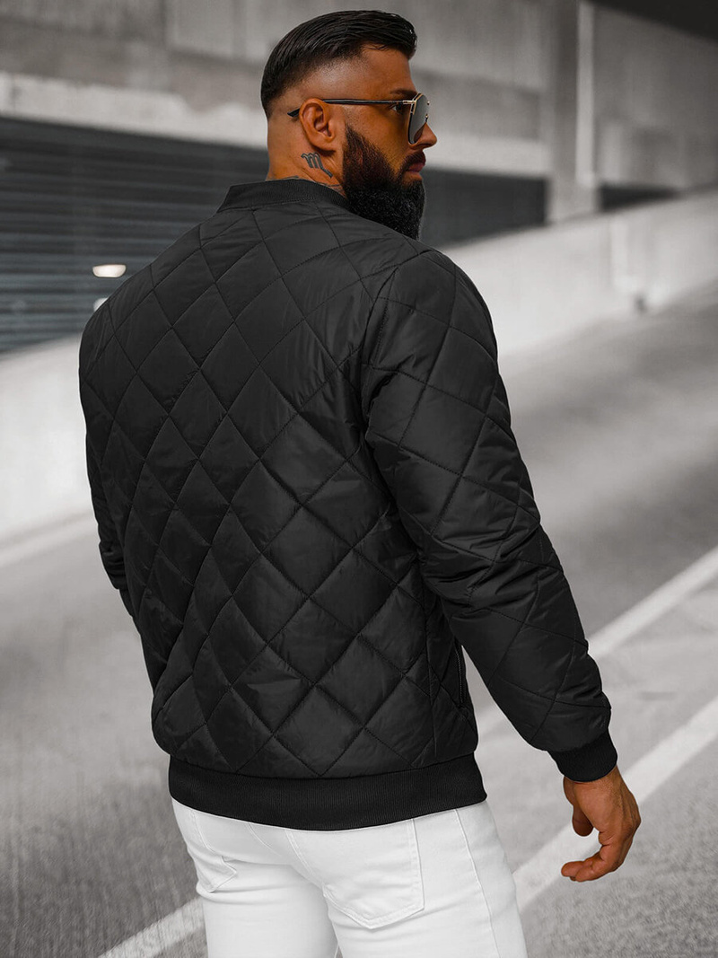 Chaqueta de hombre negra OZONEE JS/MY01Z