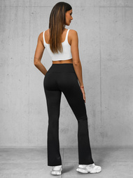 Leggings para mujer con piernas anchas negras OZONEE JS/XY23008L