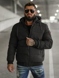 Chaqueta de invierno de hombre negra OZONEE JS/31M5031/392Z