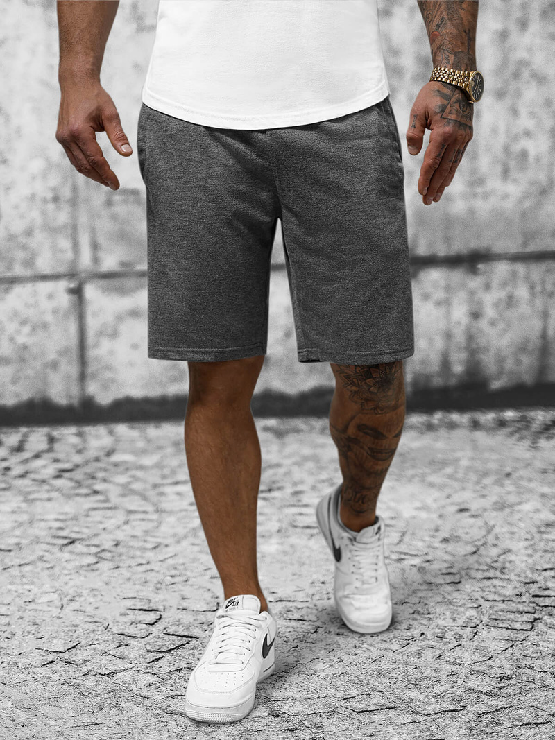Pantalón corto de hombre grafito OZONEE JS/8K100/5Z