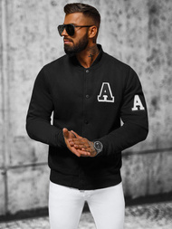 Sudadera de hombre negra OZONEE NB/MF2020