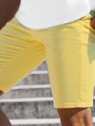 Pantalones cortos chinos de hombre amarillo claro OZONEE JB/JP1142