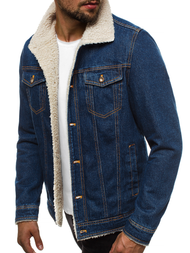 Chaqueta vaquera de hombre azul OZONEE JB/JP1109