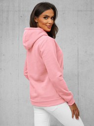 Sudadera de mujer rosa en polvo OZONEE JS/W02Z