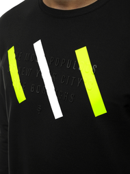 Sudadera de hombre negra OZONEE MACH/2105