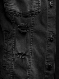 Chaqueta vaquera de hombre negra OZONEE NB/MJ506NZ