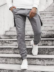 Pantalón jogger de hombre gris OZONEE A/705