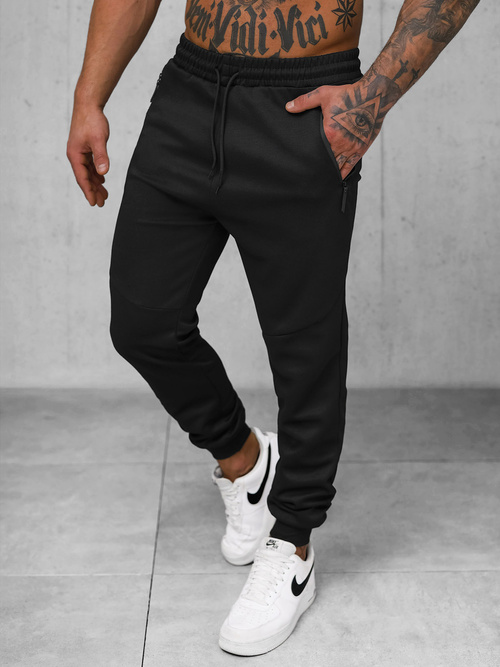 Pantalón de chándal de hombre negras OZONEE JS/15K1818/3