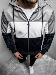 Sudadera de hombre azul marino OZONEE JS/YD88012Z