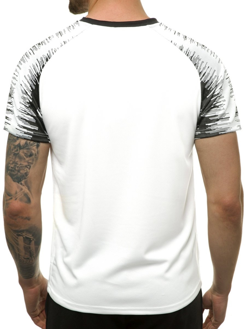 Camiseta de hombre blanca OZONEE JS/KS2065