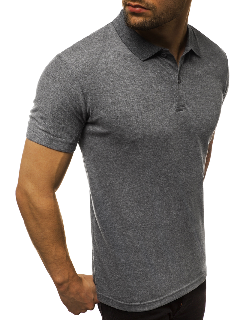 Polo de hombre grafito OZONEE JS/GD01