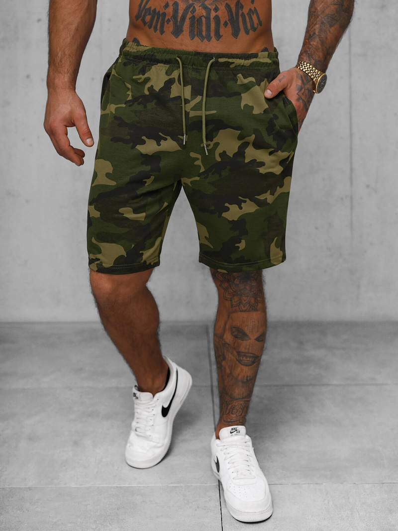 Pantalón corto de hombre verde OZONEE JS/8K283/29