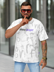 Camiseta de hombre blanco OZONEE O/YN2/621