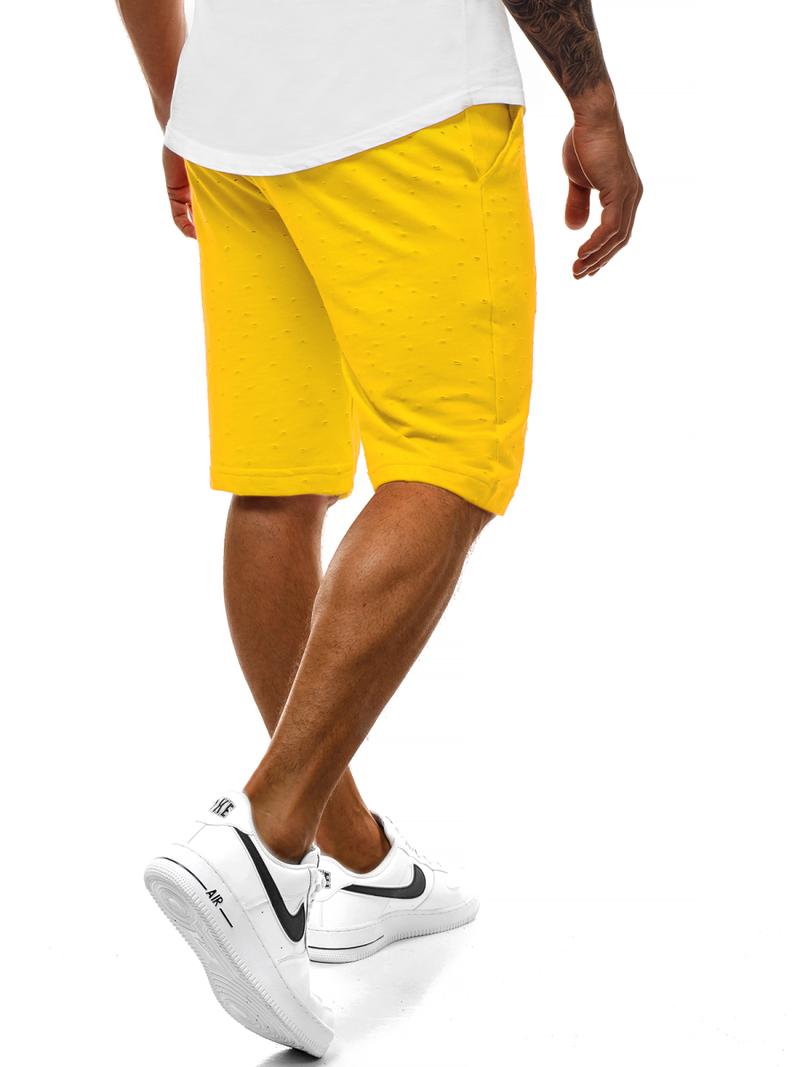 Pantalón corto de hombre amarillo OZONEE MAD/2923