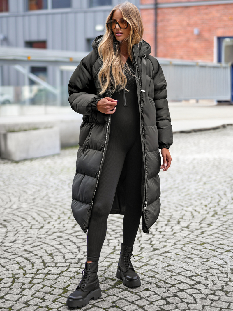 Chaqueta de mujer negra OZONEE JS/5M3163/392Z