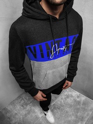 Sudadera de hombre amarillo negra OZONEE JS/KS1911Z