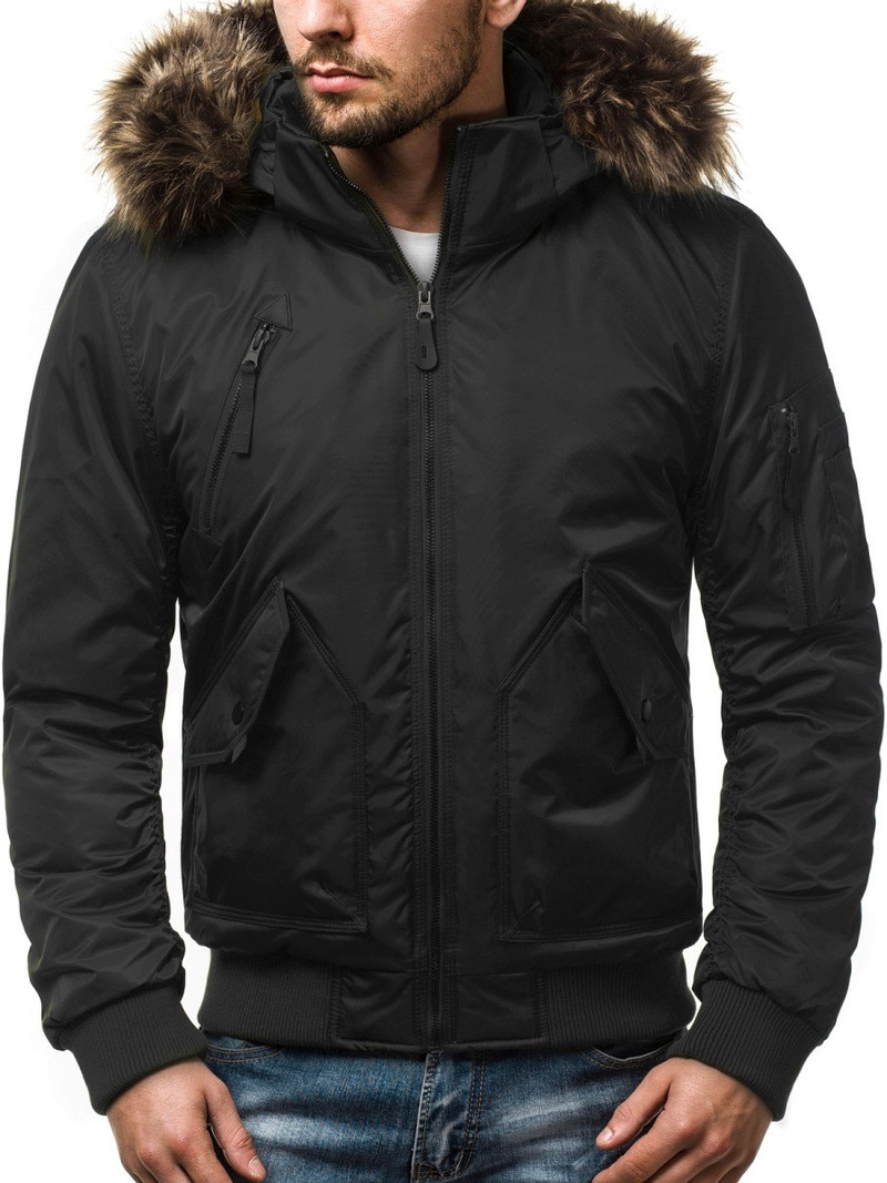 Chaqueta de hombre negra OZONEE O/99122