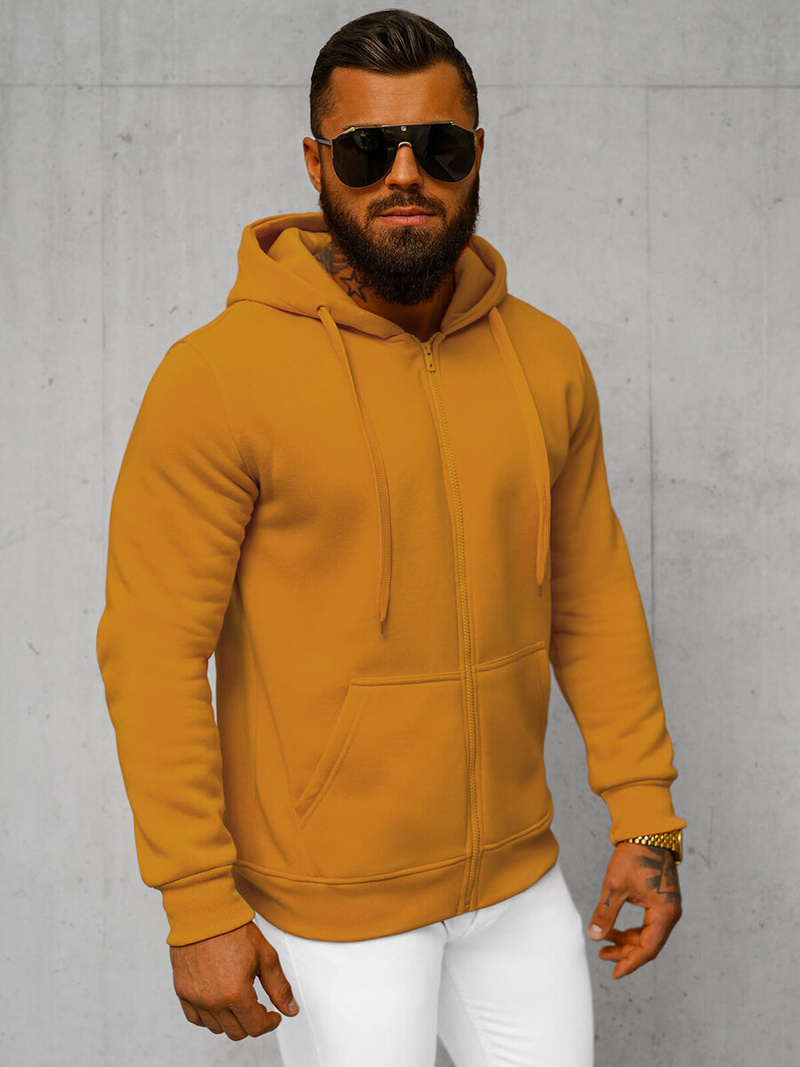Sudadera de hombre camel OZONEE JS/2008Z