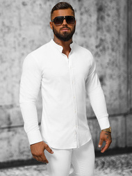 Camisa de hombre blanco OZONEE O/V55