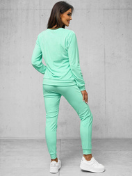 Chándal velour de mujer de menta oscuro OZONEE O/8C1173/139Z