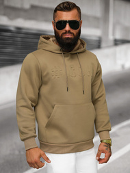 Sudadera de hombre beige OZONEE JS/27B6502/91