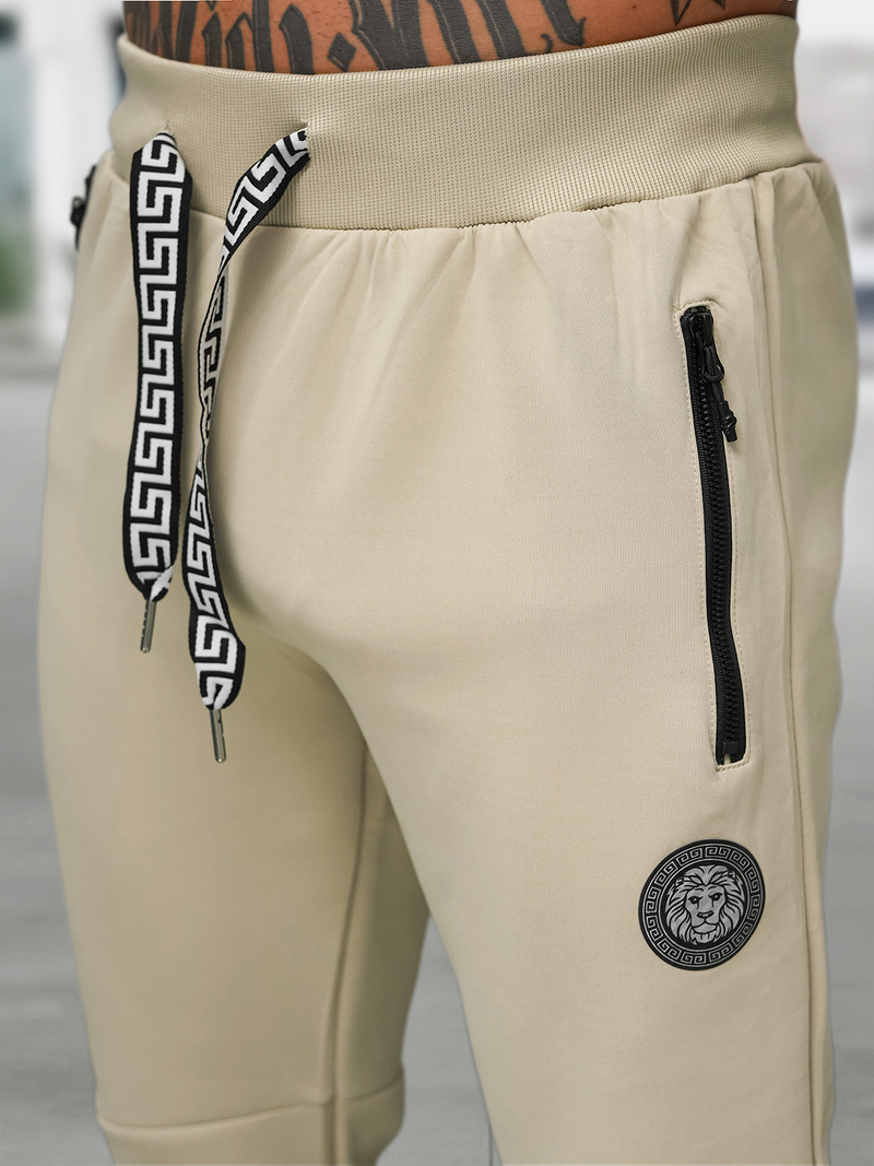 Chándal de hombre beige OZONEE O/LN11887