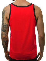Camiseta sin mangas de hombre roja  OZONEE JS/SS11076