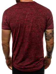 Camiseta de hombre roja OZONEE JS/S01Z
