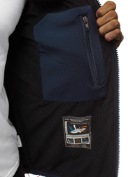 Chaqueta de hombre azul marino-roja OZONEE GE/12259Z