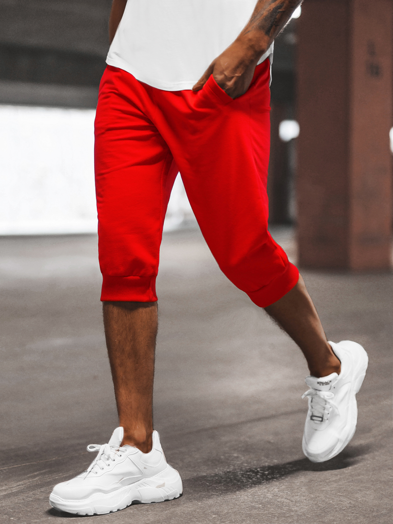 Pantalón corto de hombre rojo OZONEE JS/XW07/18Z