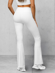 Leggings para mujer con piernas anchas blancos OZONEE JS/17K588/1