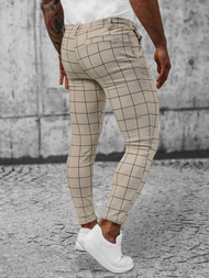 Pantalón chino de hombre beige OZONEE O/P4009