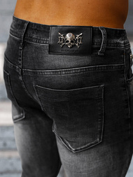 Vaqueros de hombre negras OZONEE NB/MP0169G
