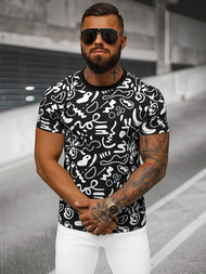 Camiseta de hombre negra OZONEE JS/8T1205/3