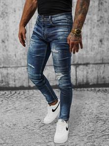 Vaqueros de hombre azul oscuro OZONEE NB/MP0170BS