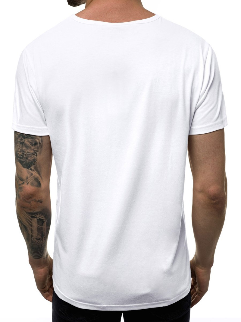 Camiseta de hombre blanca OZONEE JS/SS10960