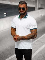 Polo de hombre blanca OZONEE O/DA729