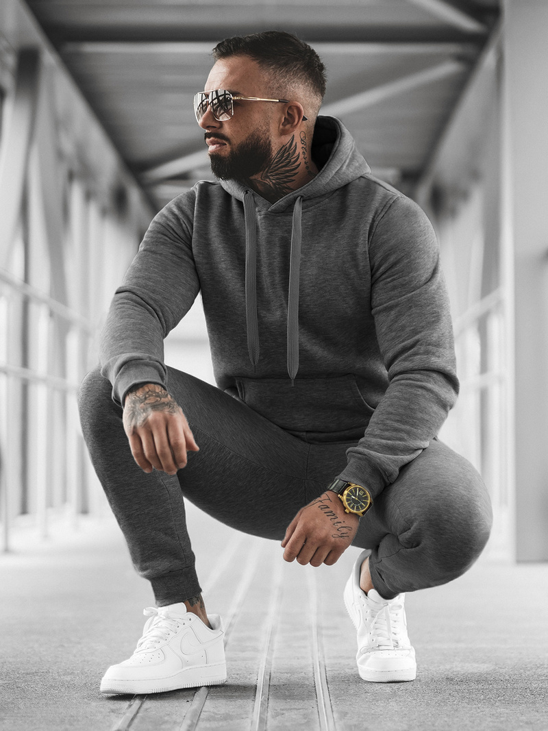 Chándal de hombre grafito OZONEE JS/XW2009