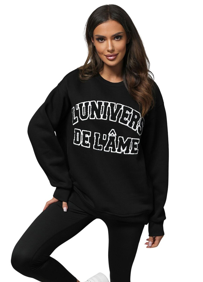 Sudadera de negra OZONEE O/SWE23055