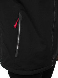 Chaqueta de hombre negra-roja OZONEE GE/12268