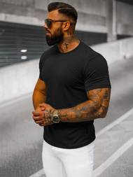 Camiseta de hombre negra OZONEE JS/712005Z