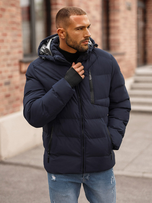 Chaqueta de hombre azul marino OZONEE JS/5M756/215Z