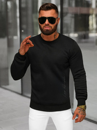 Sudadera de hombre negra OZONEE JS/8B1357/3