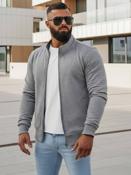 Sudadera de hombre gris OZONEE JS/2002Z