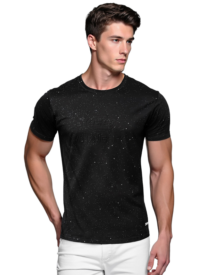 Camiseta de hombre negras OZONEE O/QQ1390Z