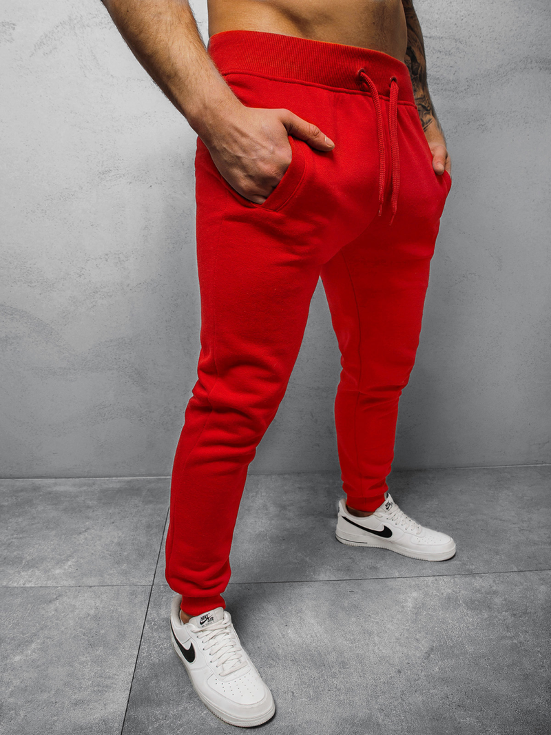 Pantalón de chándal de hombre rojo OZONEE JS/XW01Z
