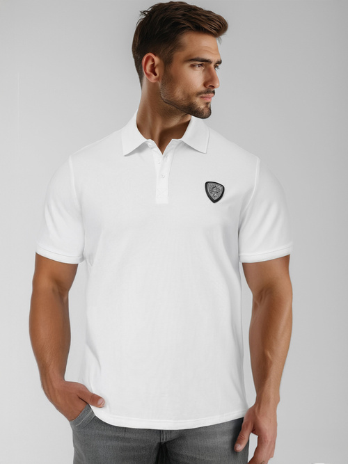 Polo de hombre blanca OZONEE NB/MT3121Z