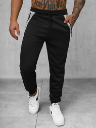 Pantalón de chándal de hombre negras OZONEE JS/15K1813/3