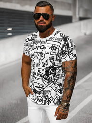 Camiseta de hombre blanca OZONEE O/T1269/1